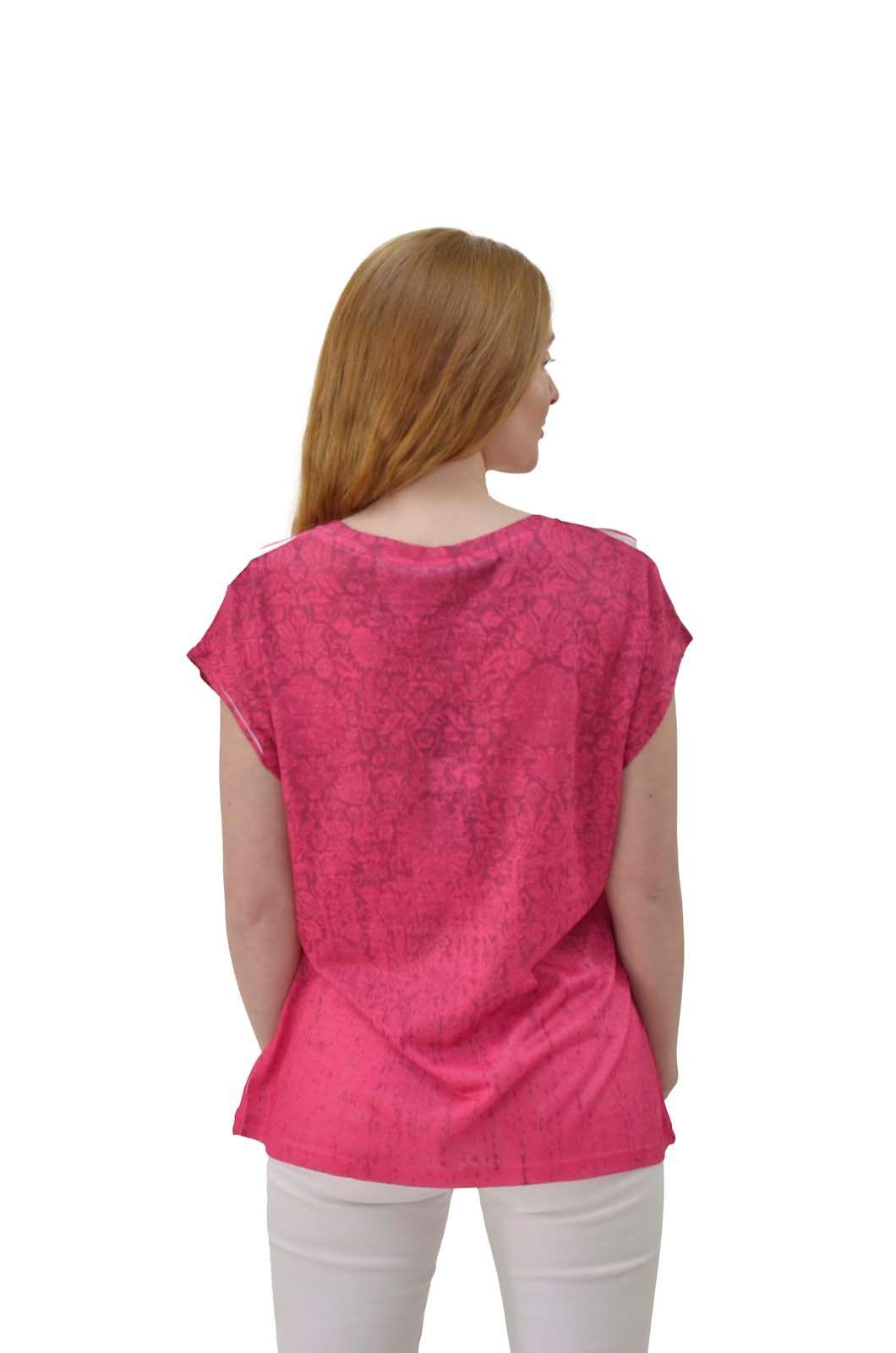 Polera sublimada degrade fucsia Alexandra Cid-3