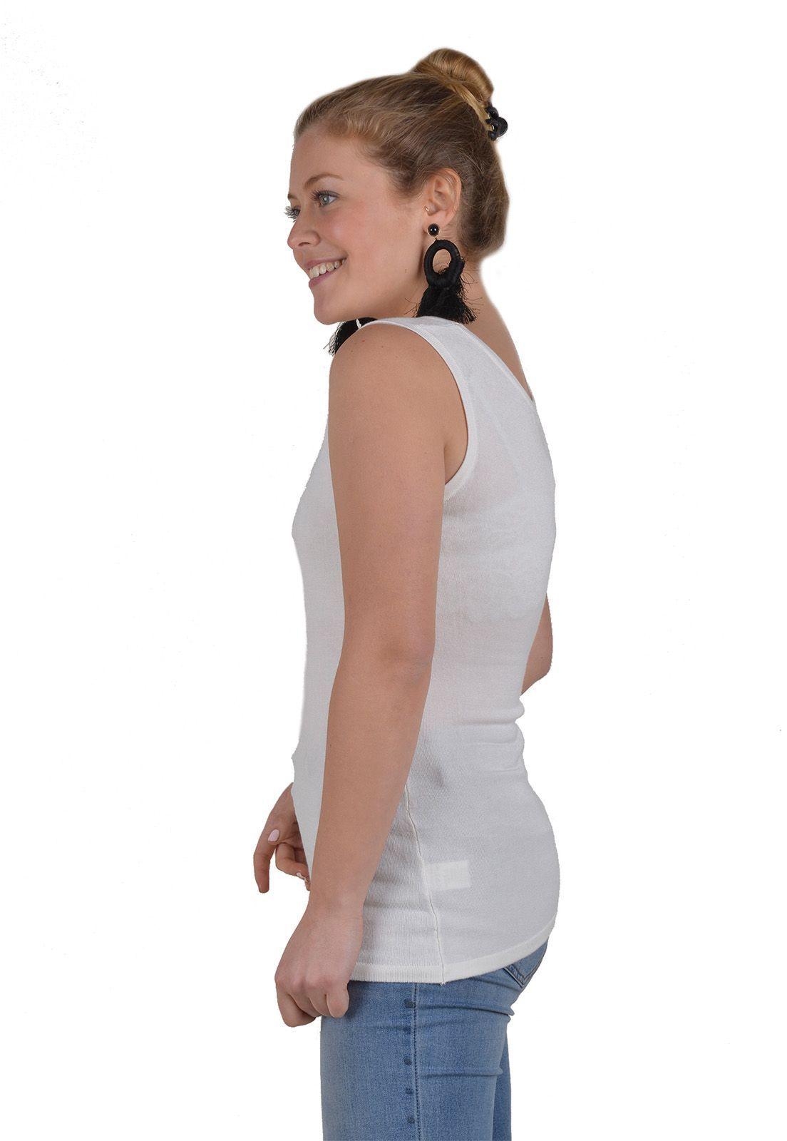 Polera Tejida Viscosa Crudo Alexandra Cid-2