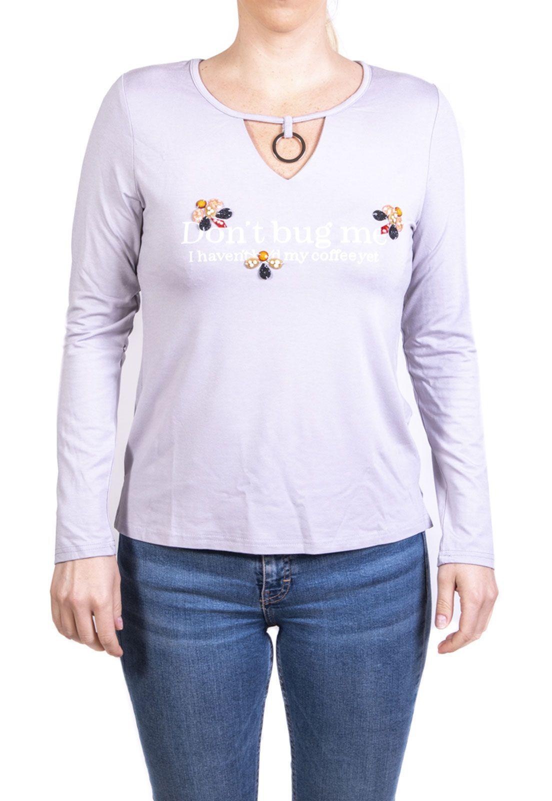 Polera Coffee Gris Alexandra Cid-0
