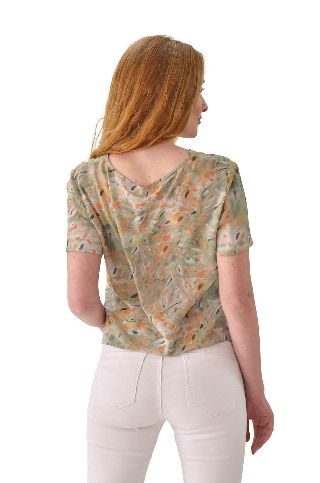 Blusa estampada verde Alexandra Cid-2