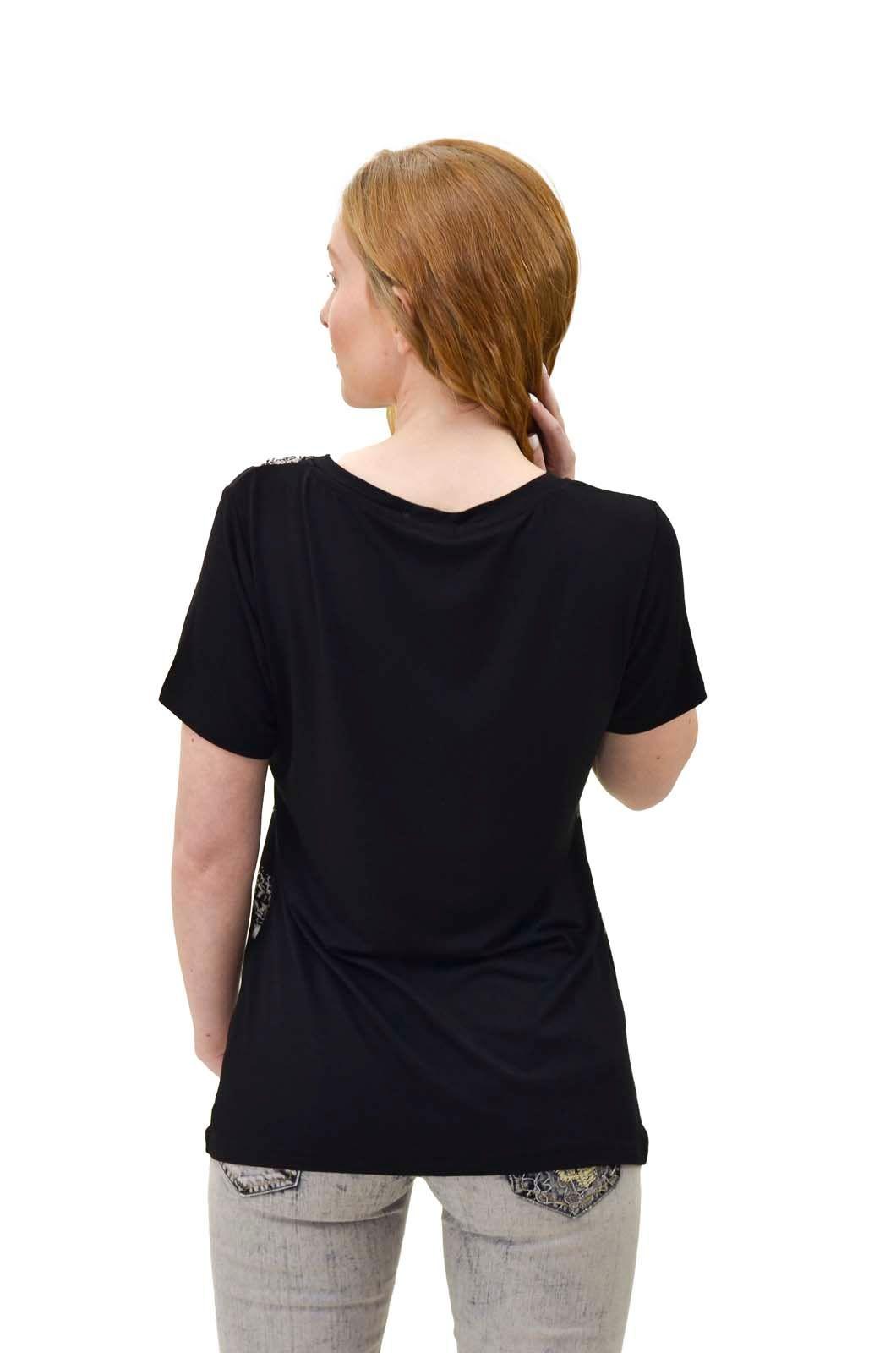 Polera cuadros negro Alexandra Cid-3