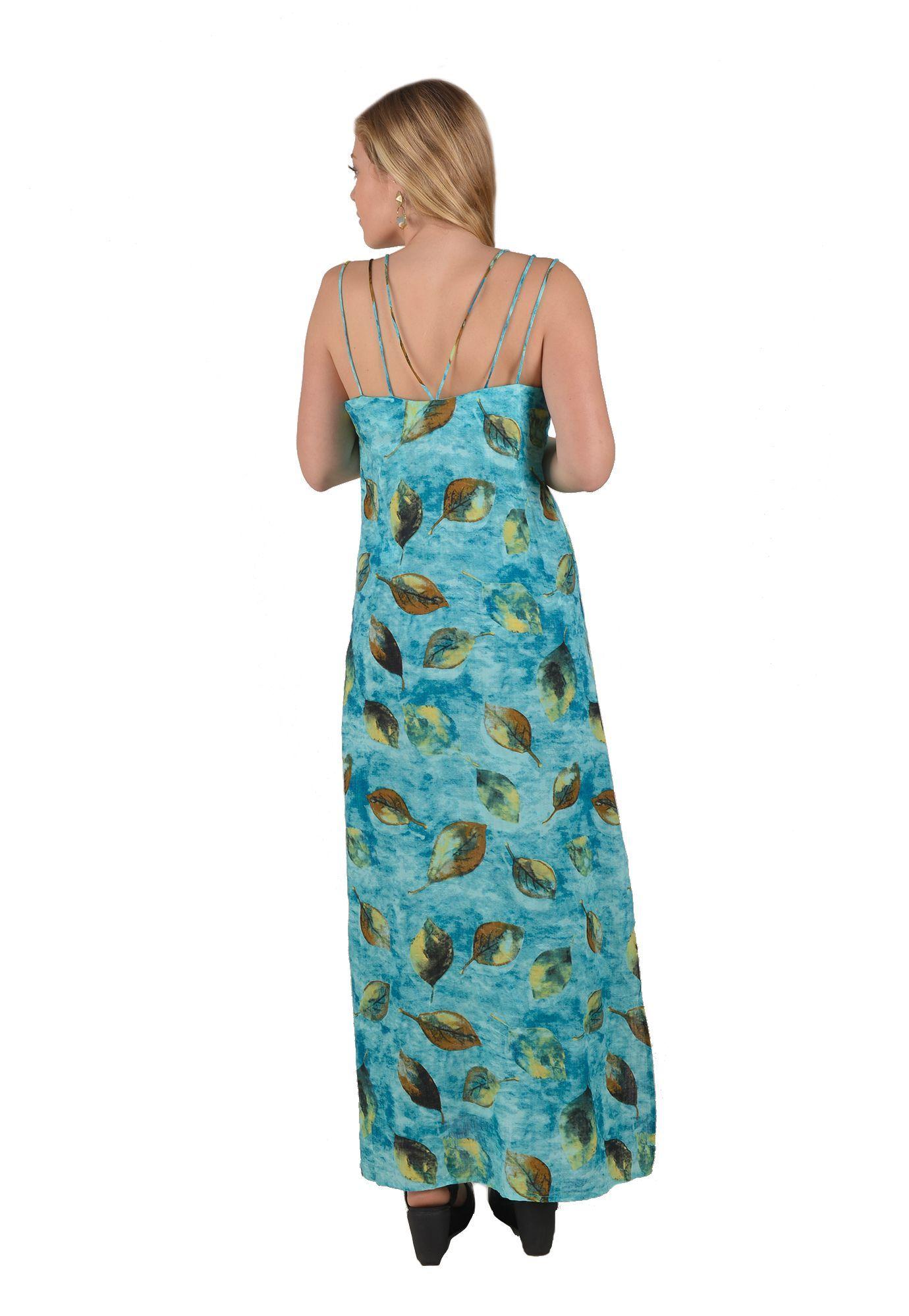 Vestido Hojas Verde Alexandra Cid-2