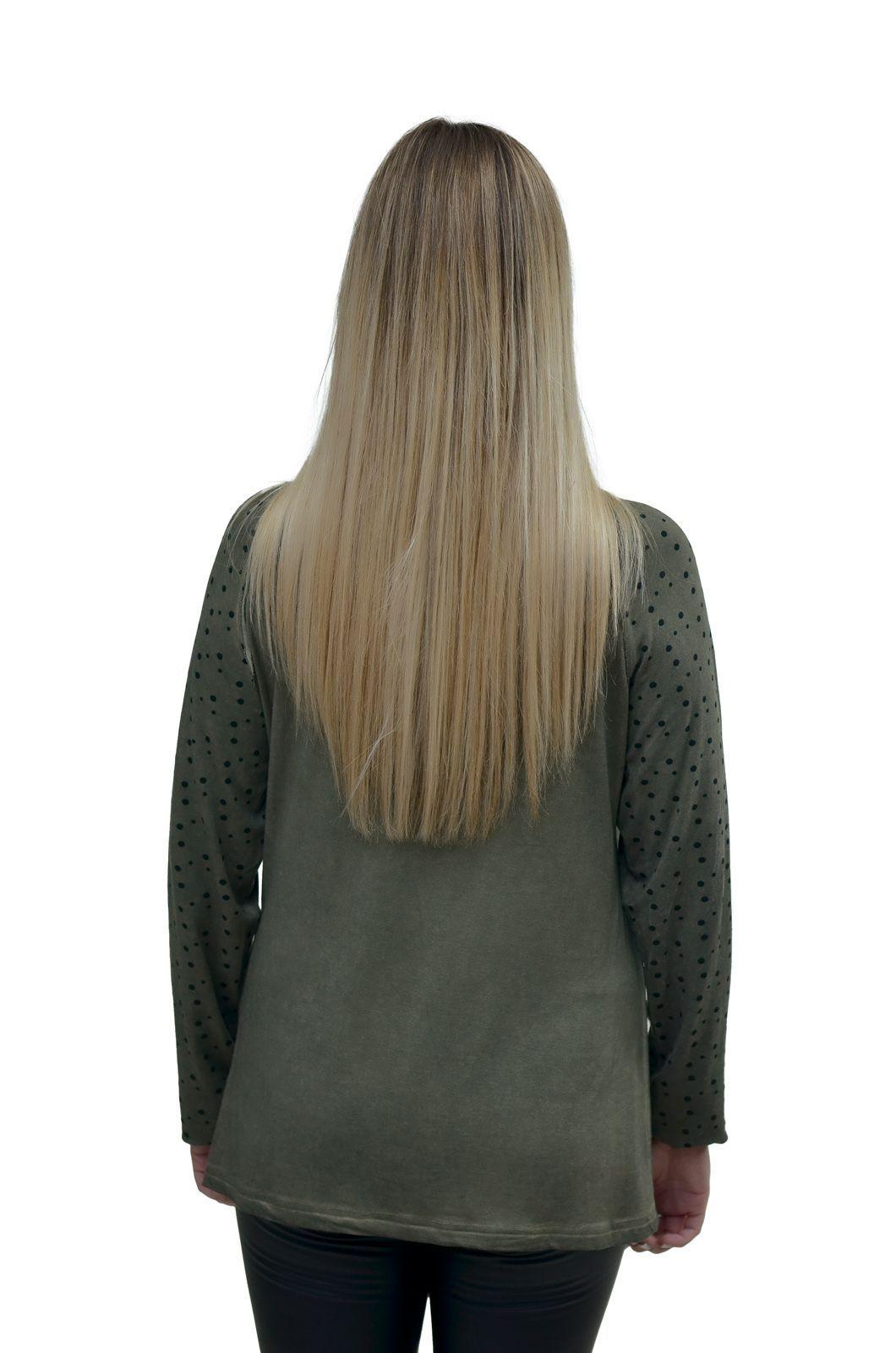 Polera lunares olivo Alexandra Cid-2
