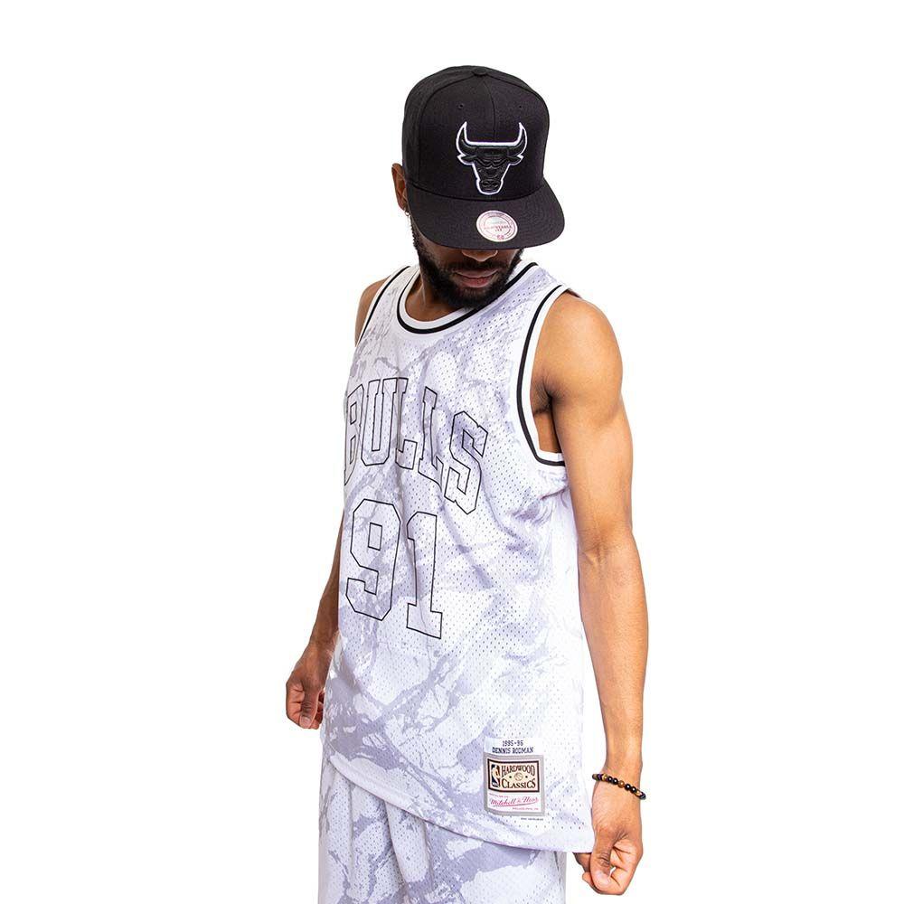 Polera Nba Marble 1997 Dennis Rodman Mitchell And Ness-0