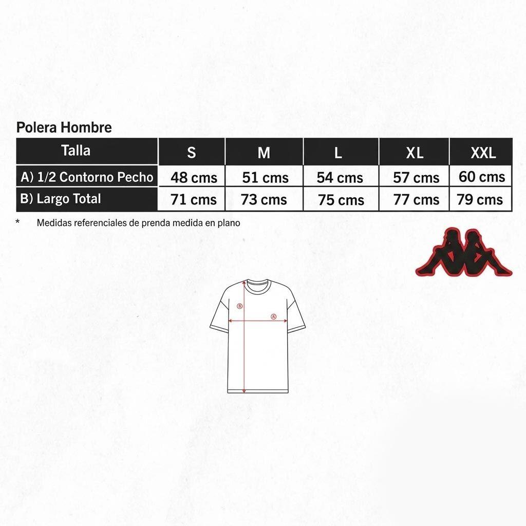 Polera Hombre Kappa Negro Pure Logo-4
