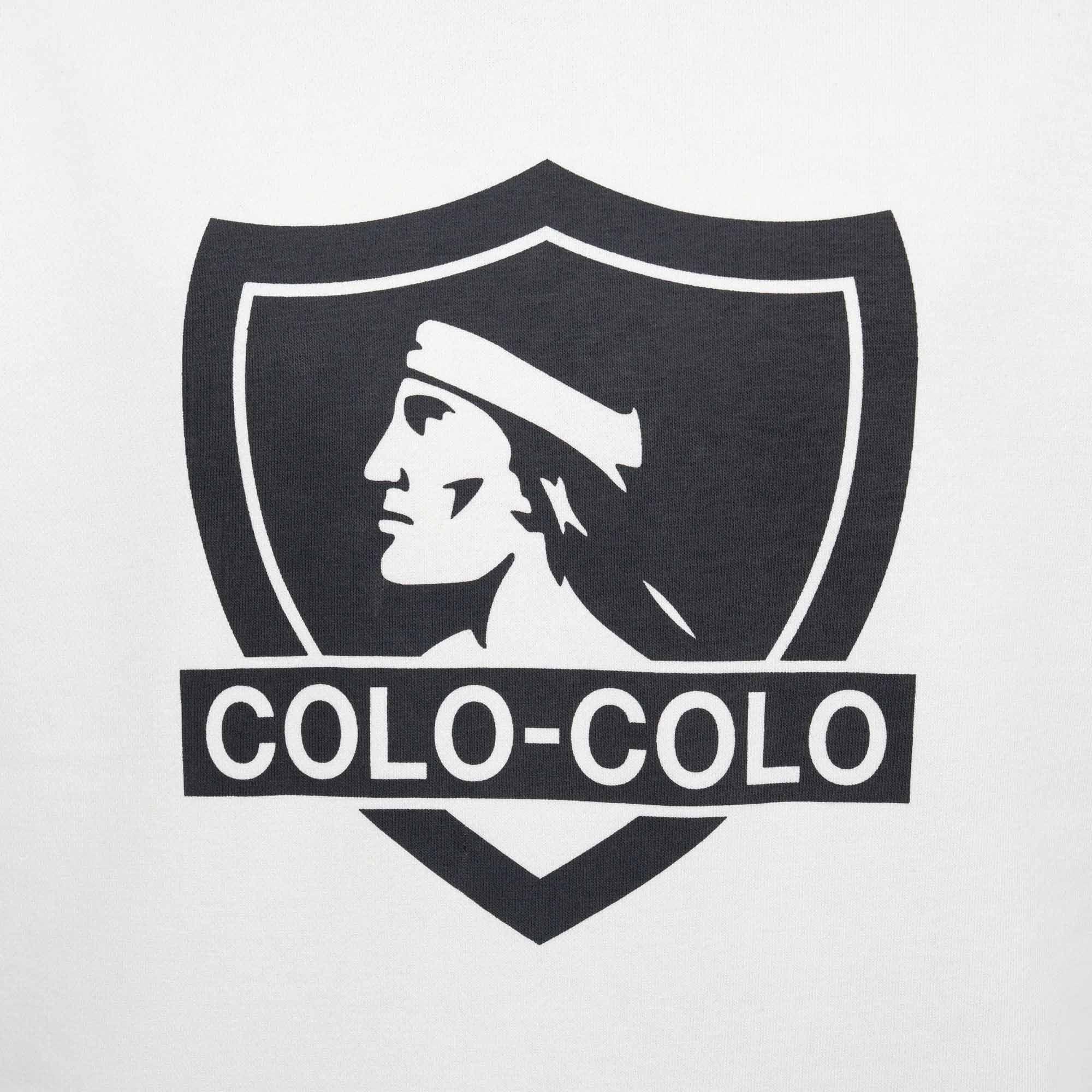 Poleron Hombre Colo Colo Urbano Hoodie Escudo Beige-2
