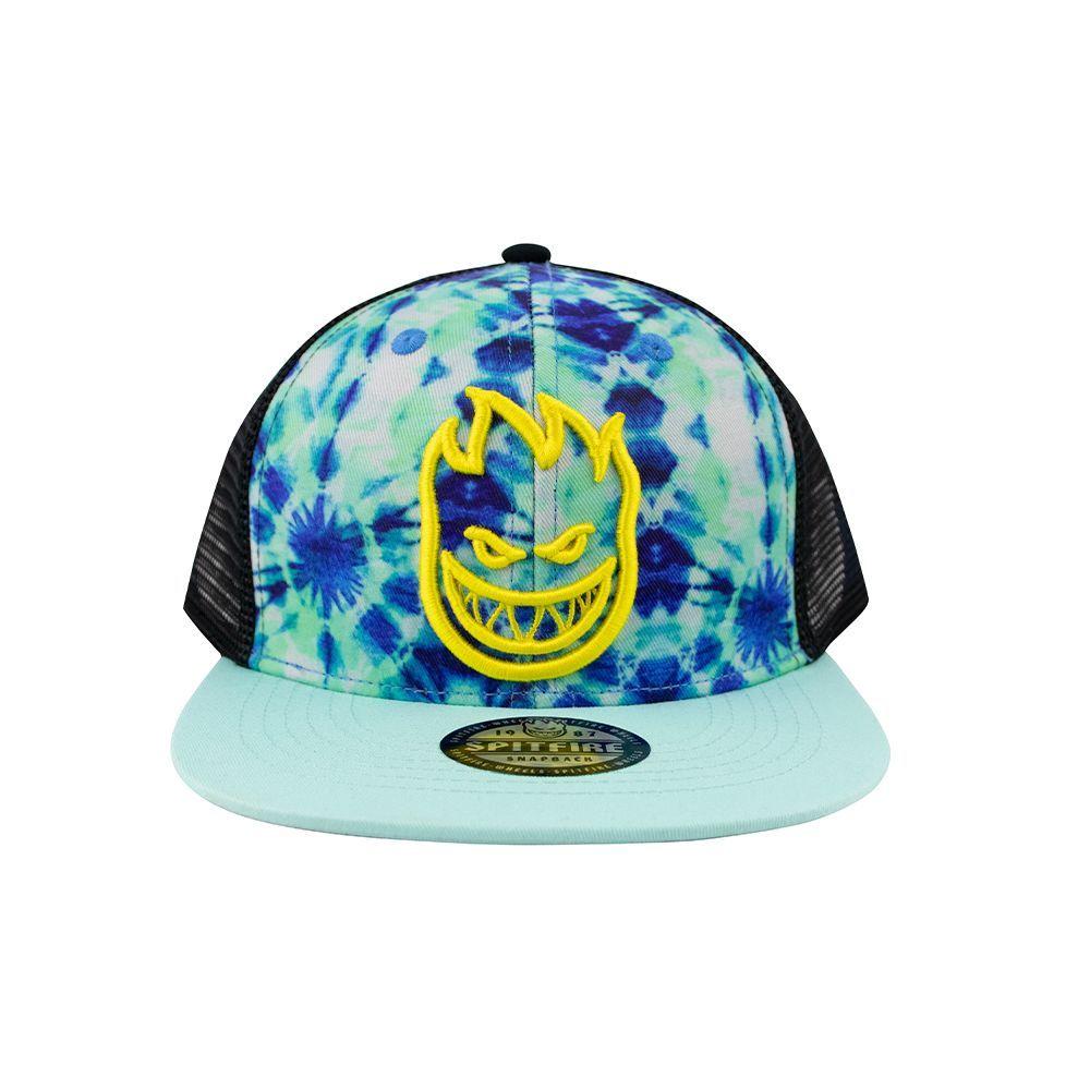 Gorro Trucker Kids Big Head Tie Dye Turquesa Spitfire-0