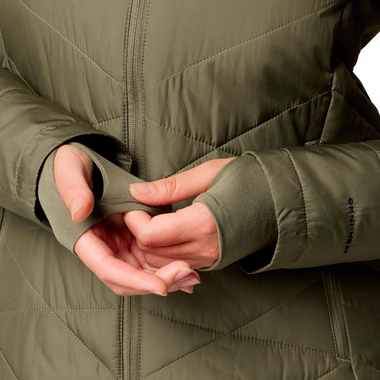 Parka Aislante Mujer Columbia Heavenly Hoodie Verde-3