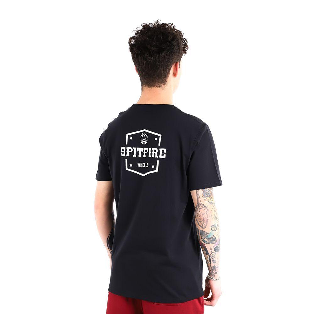 Polera De Manga Corta Emblem Street Culture Negro Spitfire-2