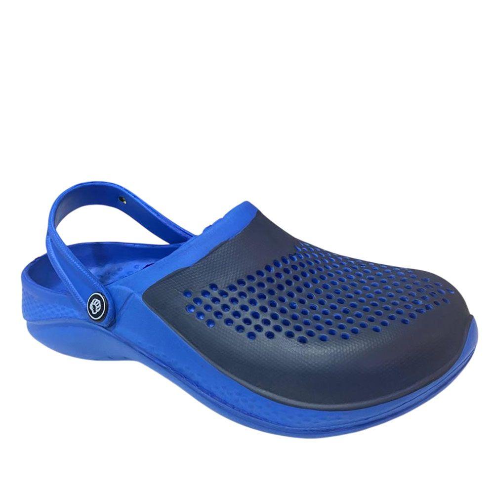 Sandalia Hombre Zueco Azul Gougar-0