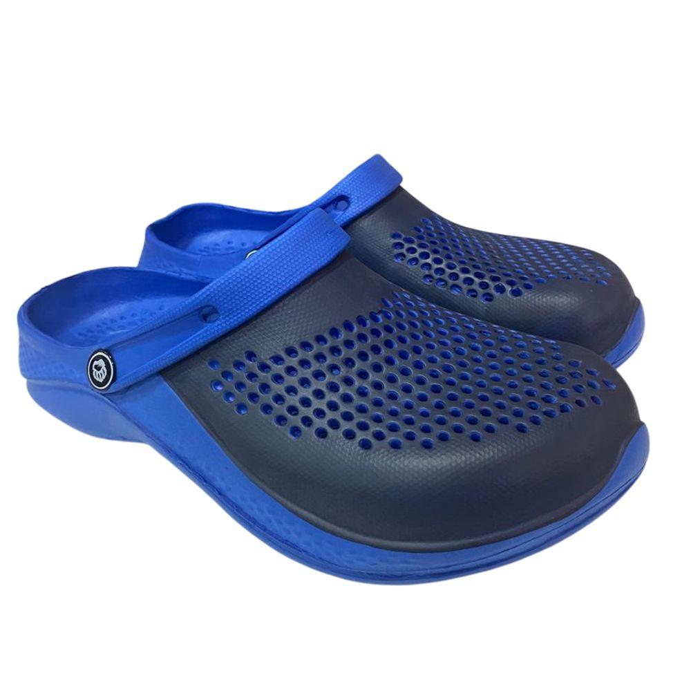 Sandalia Hombre Zueco Azul Gougar-4