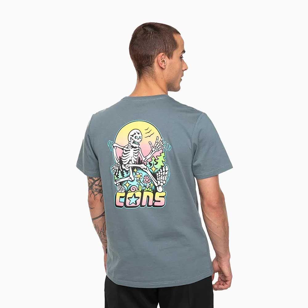 Polera Manga Corta Skeleton Sunrise Converse-1
