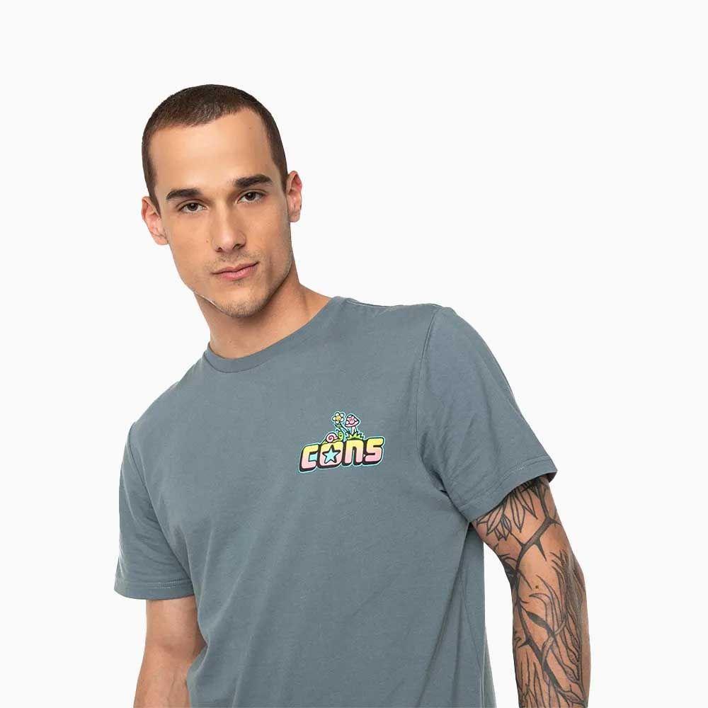 Polera Manga Corta Skeleton Sunrise Converse-2