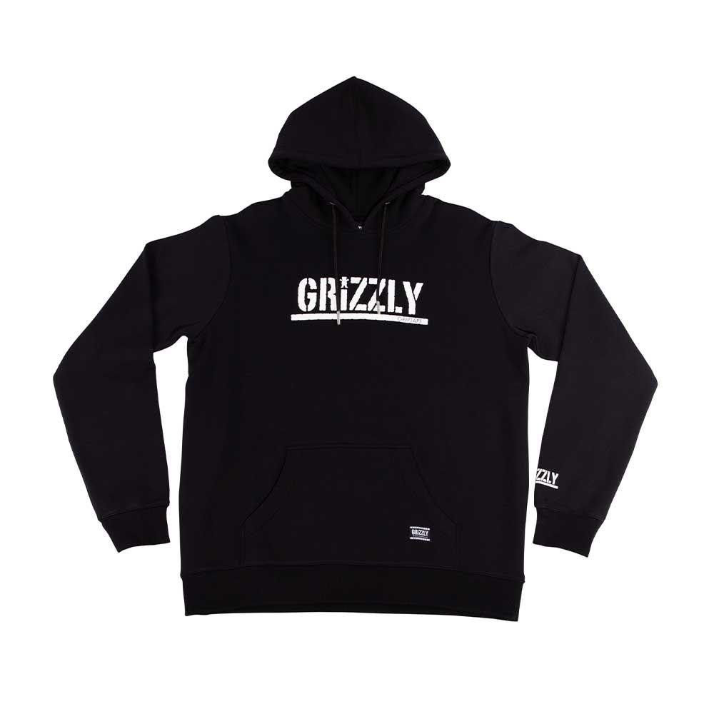 Polerón Hombre Grizzly Griptape Print Stamped Negro-0