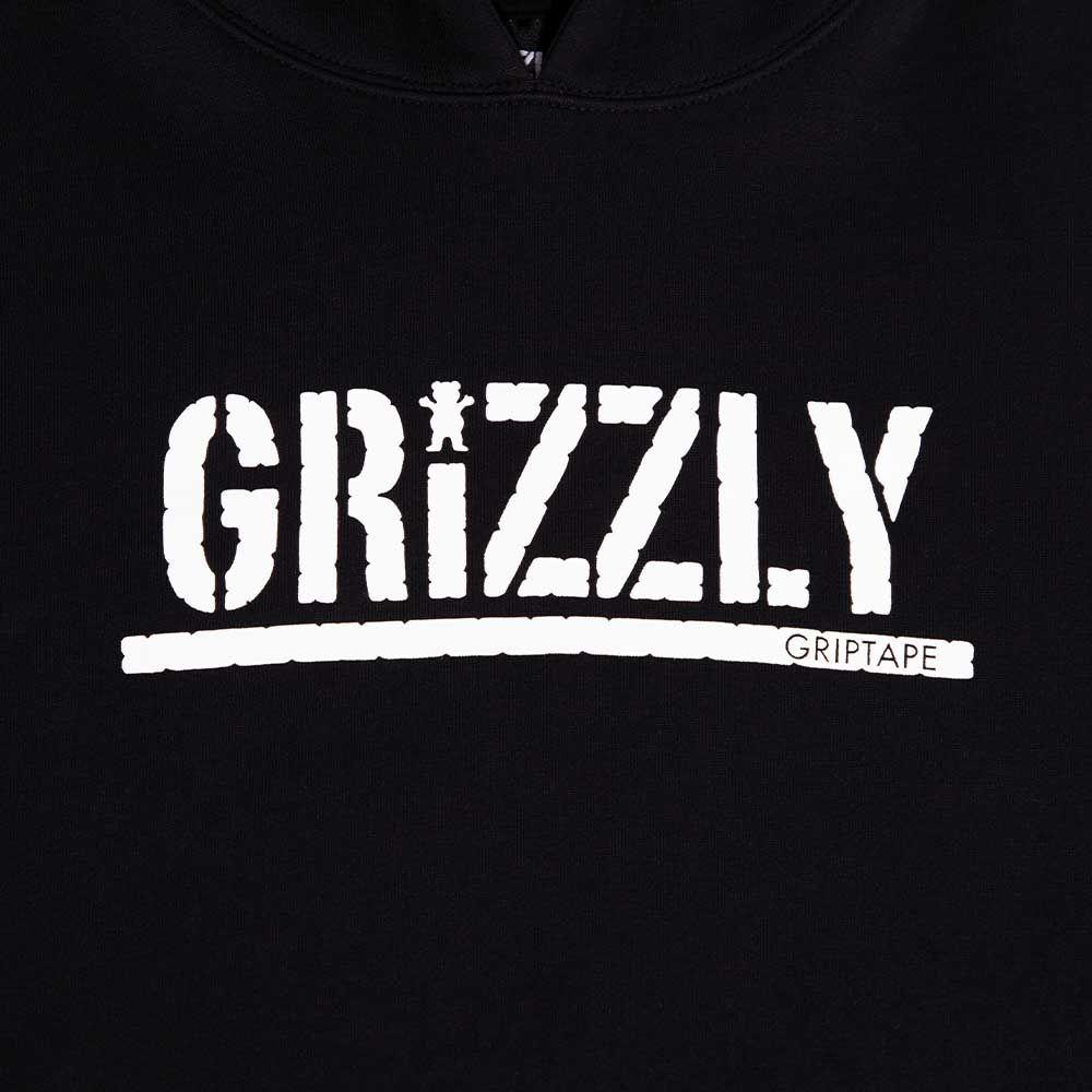Polerón Hombre Grizzly Griptape Print Stamped Negro-2