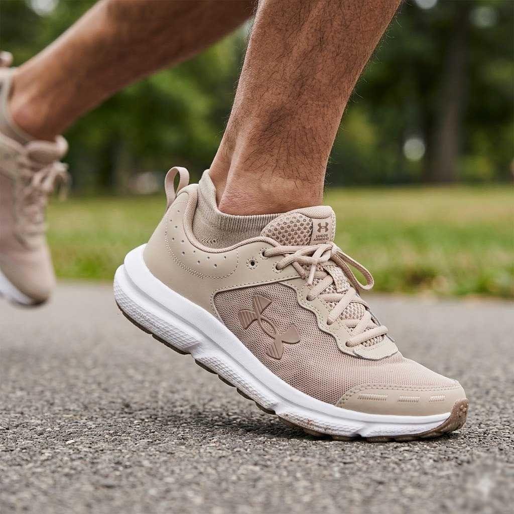 Zapatillas Running Hombre Under Armour Charged Assert 10 Beige-2