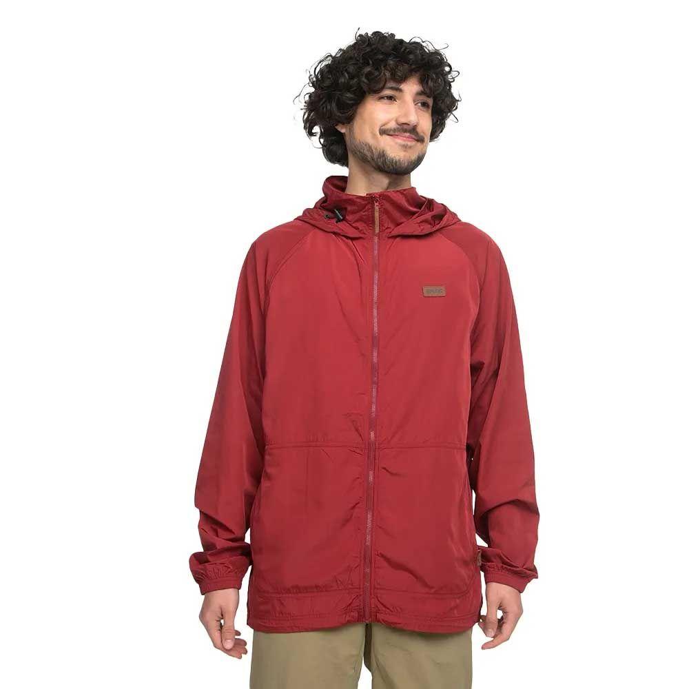 Chaqueta Cortaviento Liviana Hombre Hi Tec Rojo-0