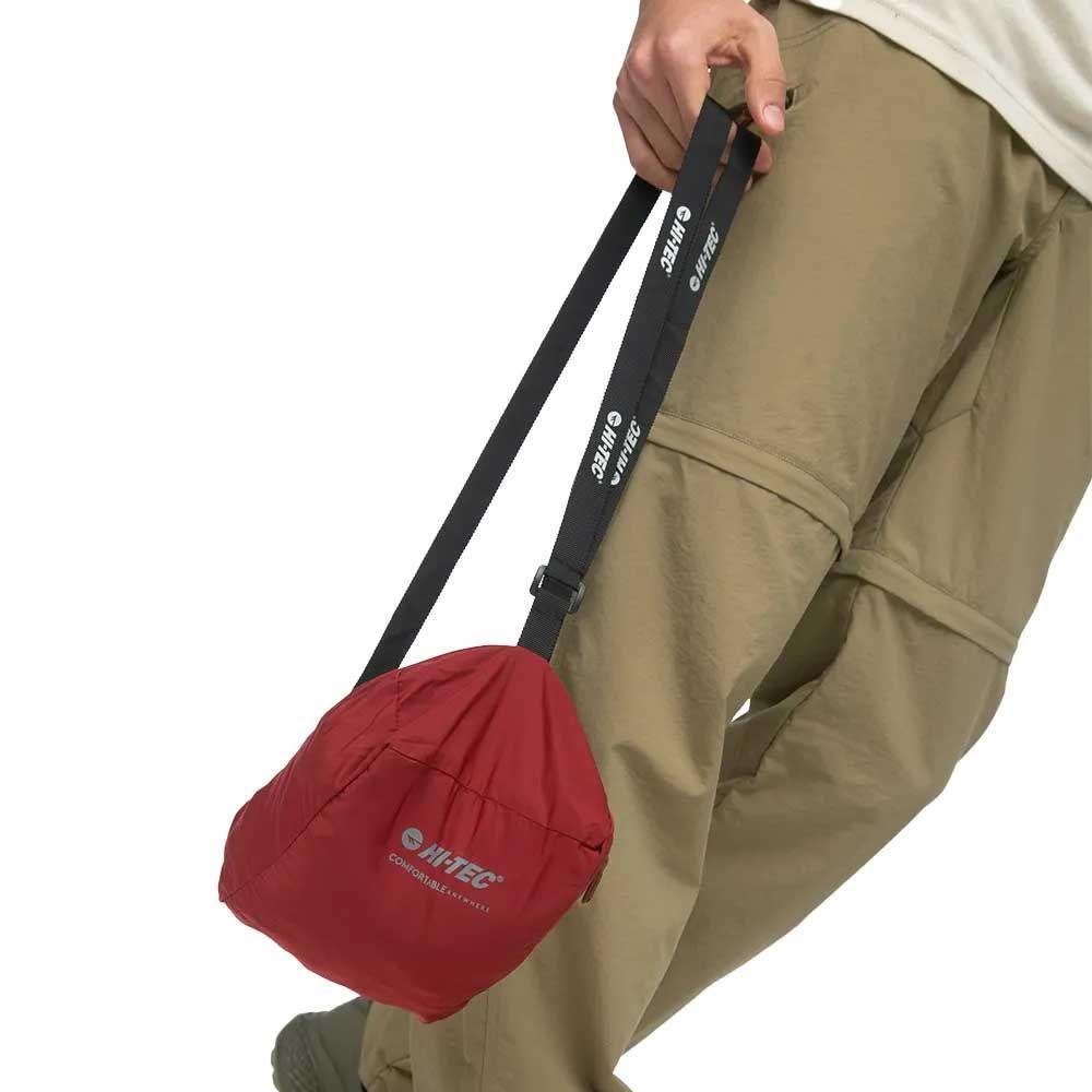 Chaqueta Cortaviento Liviana Hombre Hi Tec Rojo-5