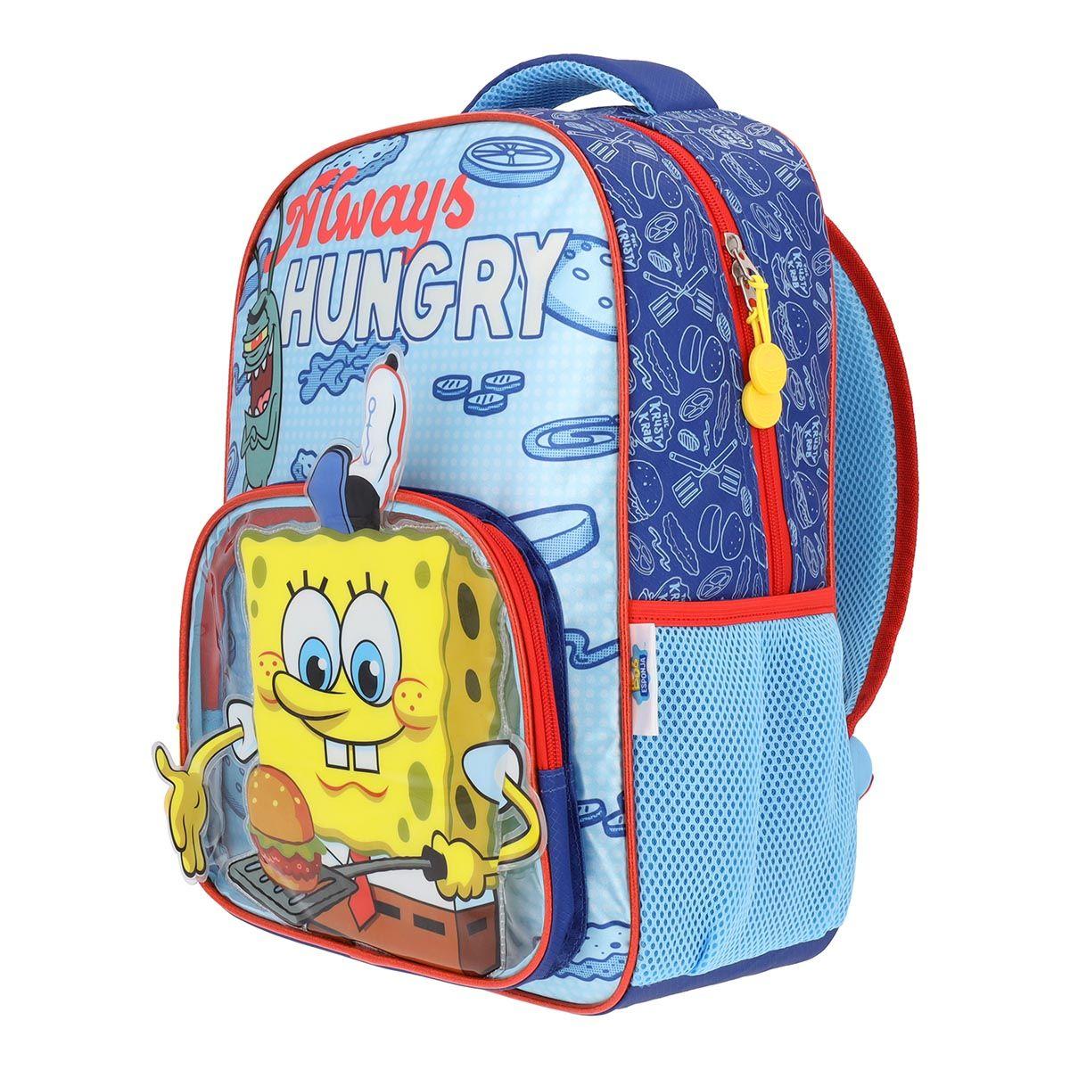 Mochila Infantil Bob Esponja Always Hungry Azul BP175A 14L-7
