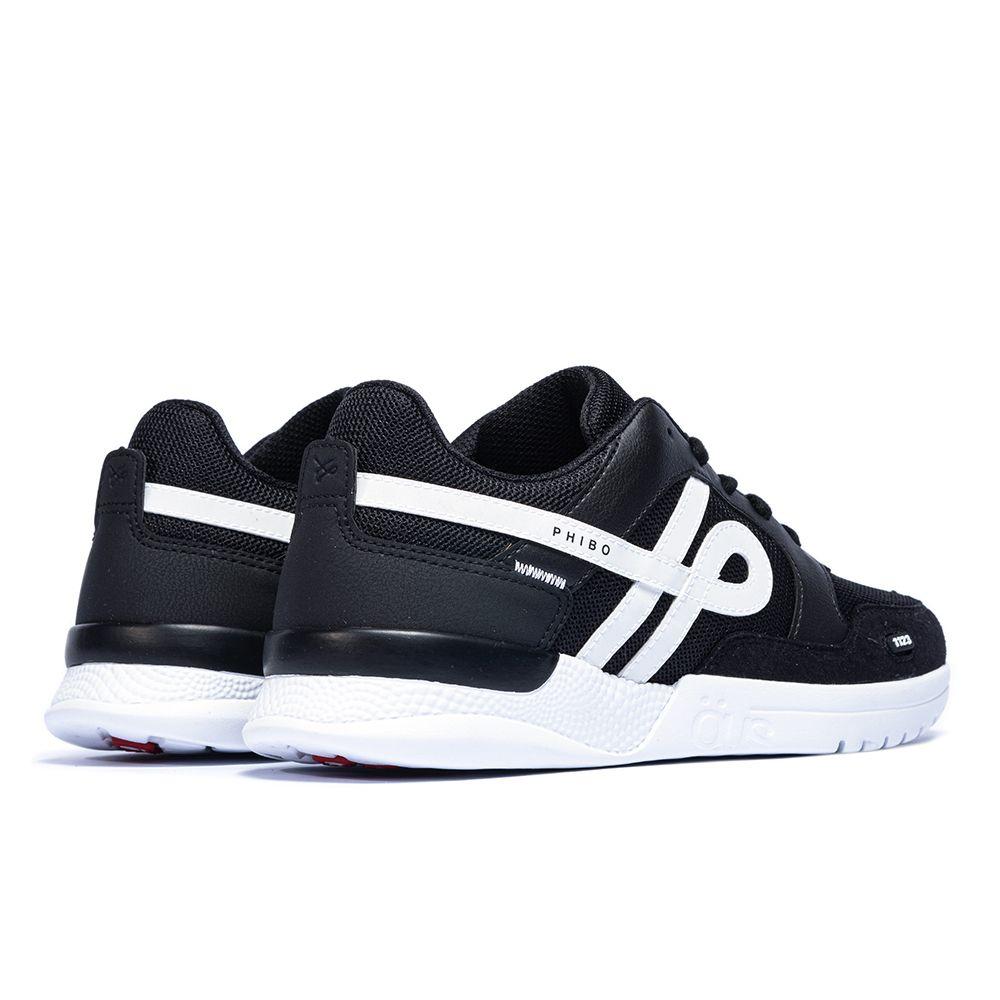 Zapatillas Phibo 1123 Pb Refletivo Oe Hombre Ous Negro Blanco-2