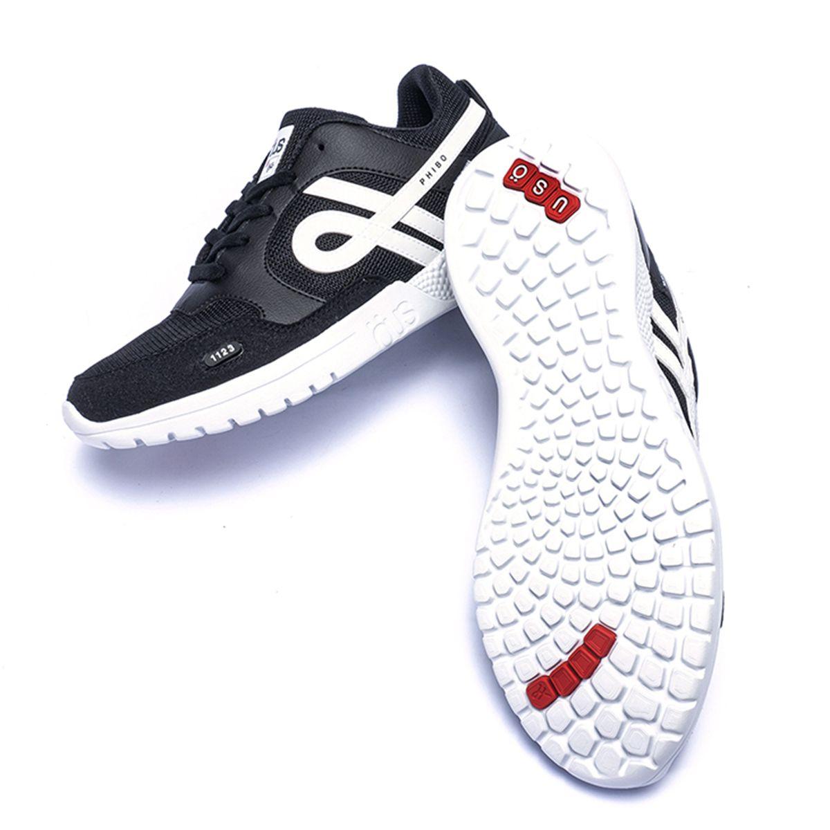 Zapatillas Phibo 1123 Pb Refletivo Oe Hombre Ous Negro Blanco-4