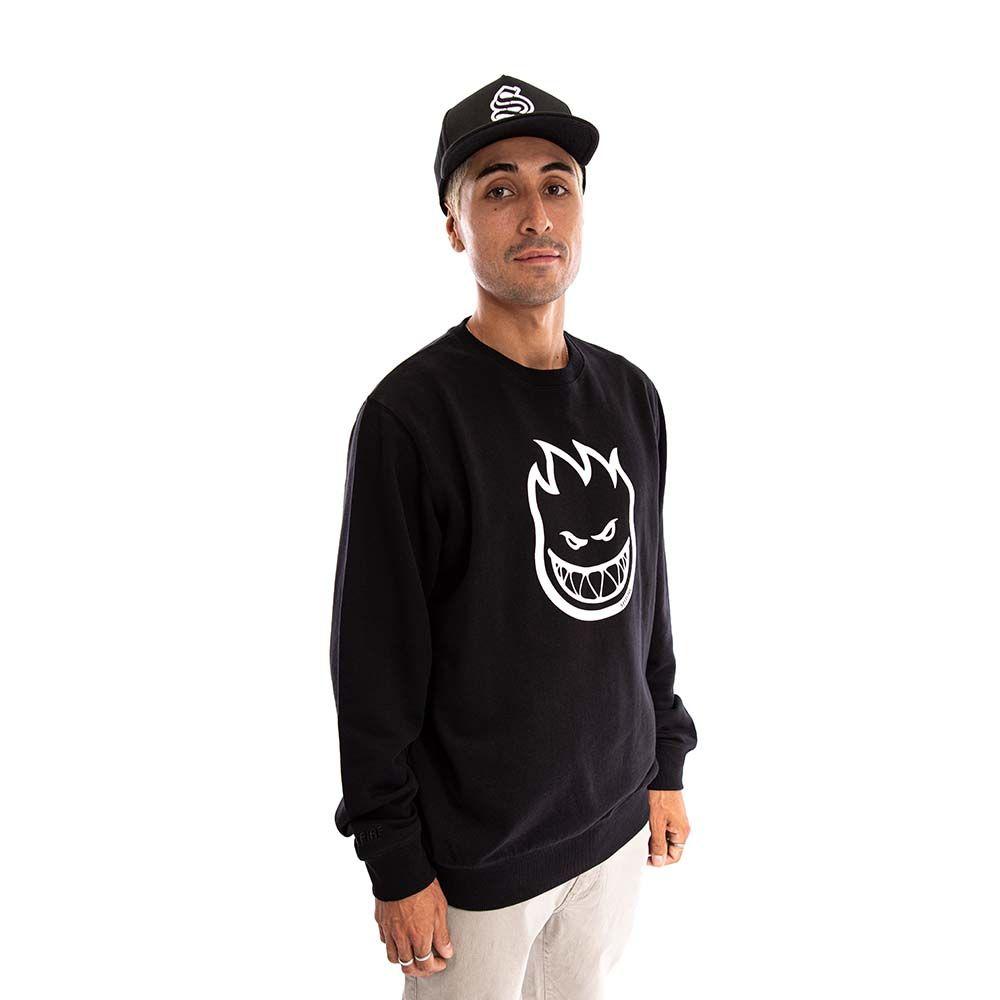 Polerón Negro Crew Unisex Spitfire Hombre-2