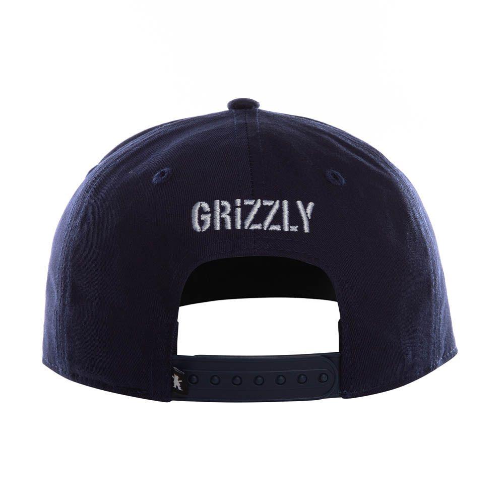 Jockey Azul Grizzly Og TinyBear Snapback Raised Embroidery-4