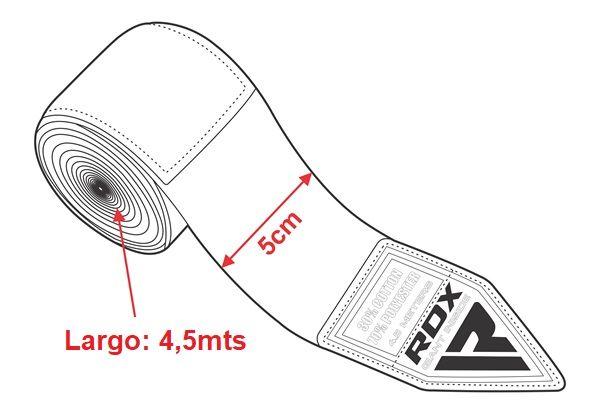Vendas de boxeo RDX blanca-3
