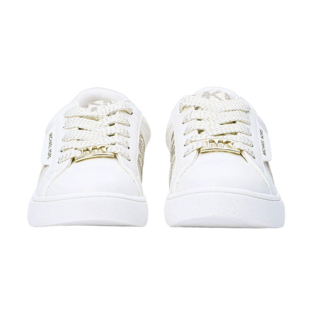 Zapatilla Mujer Michael Kors Jem Maxine White Gold Originales-2