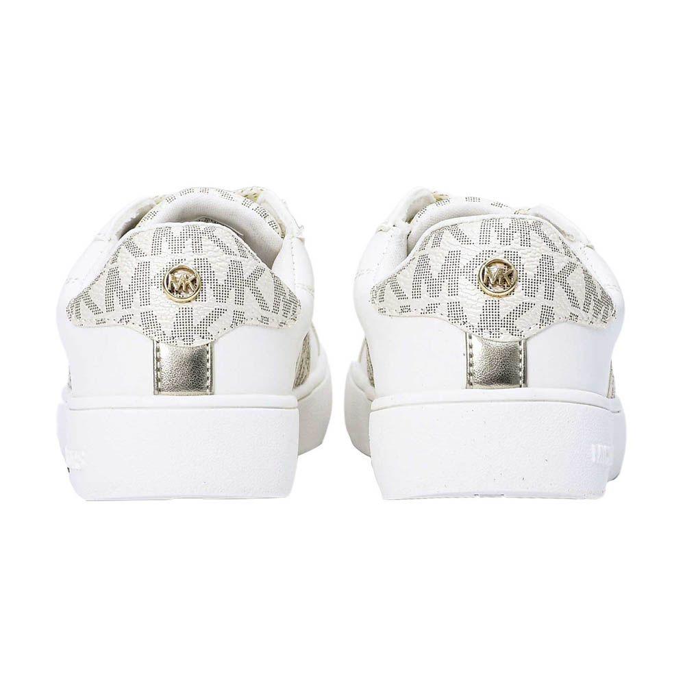 Zapatilla Mujer Michael Kors Jem Maxine White Gold Originales-3