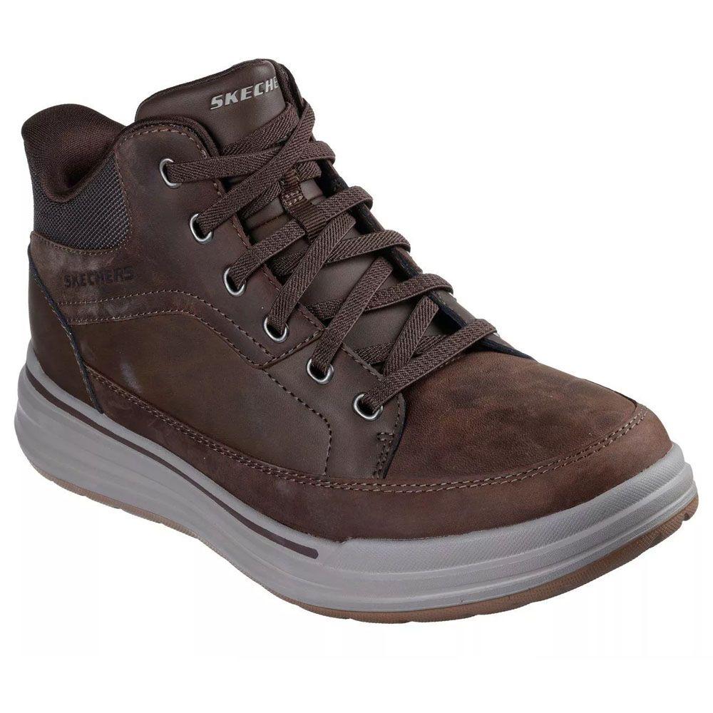 Zapatillas Hombre Skechers Slip-Ins Sterling Caña Alta Marrón 211233-BRN-2