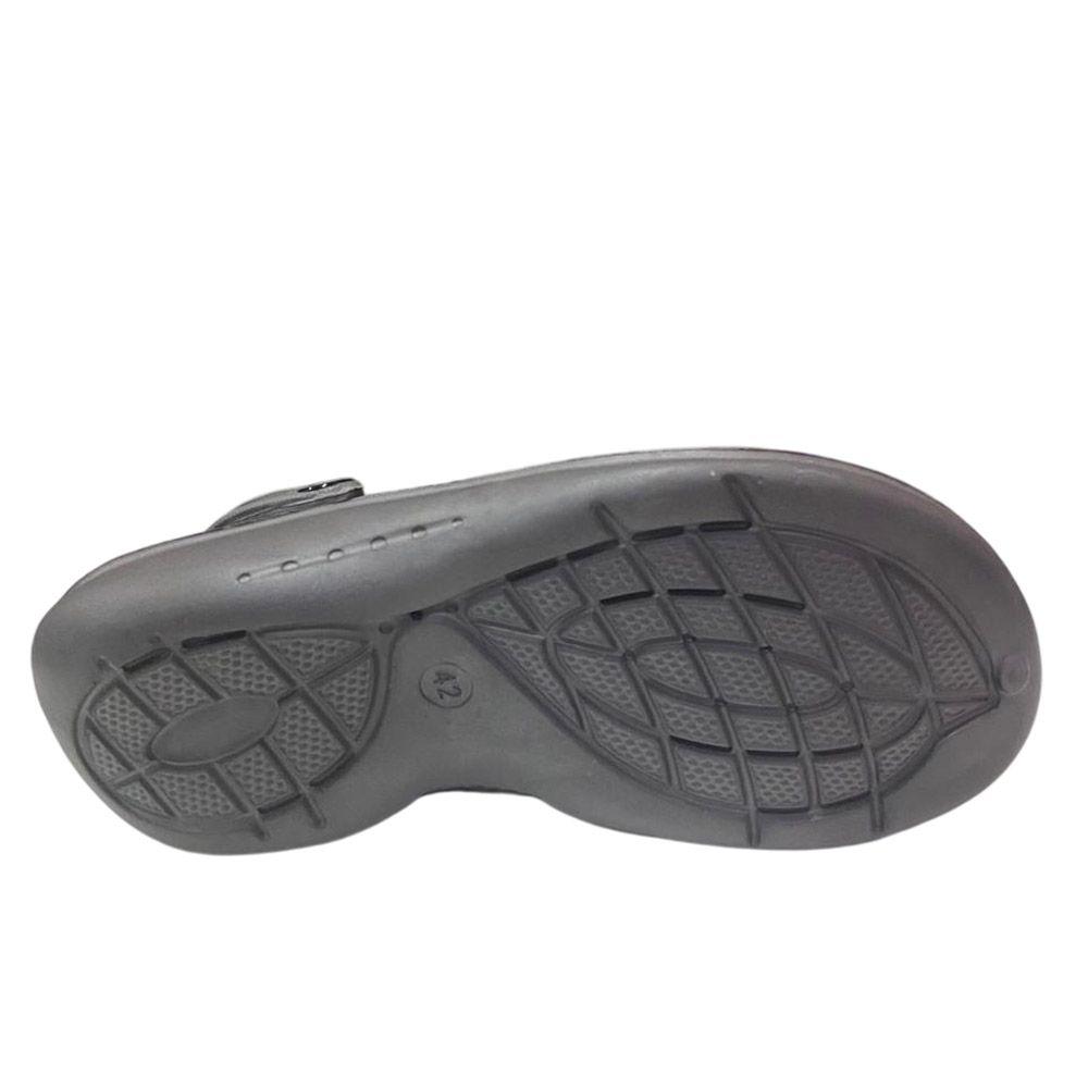 Sandalia Hombre Zueco Gris Negro Gougar-3