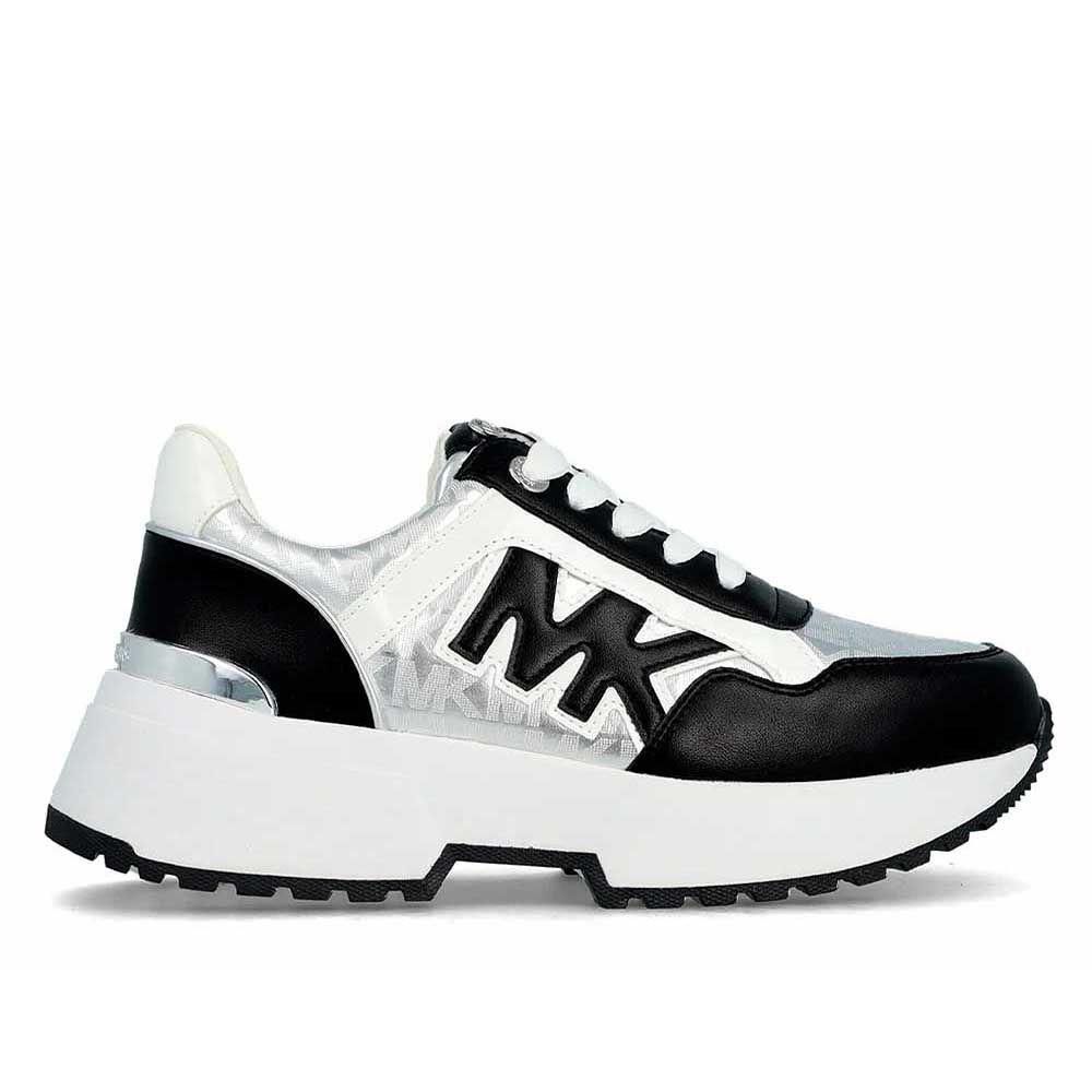 Zapatilla Mujer Michael Kors Original Cosmo Maddy Plateado Negro-0