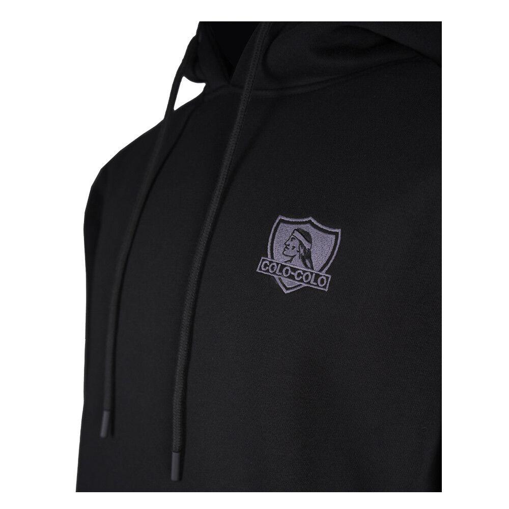 Polerón Colo-Colo Urbano Hoodie Negro Logo-2