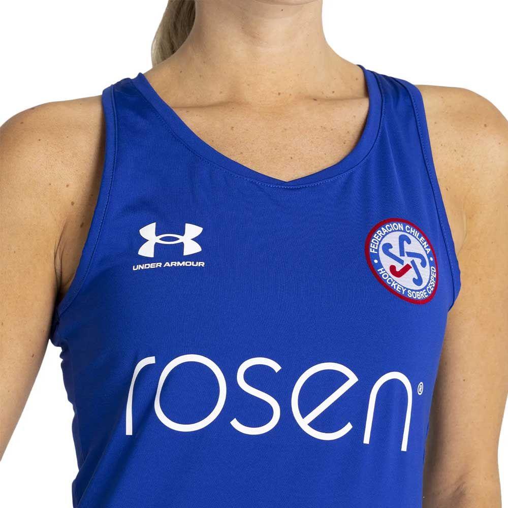Polera Mujer Deportiva Sin Mangas Azul Under Armour-2