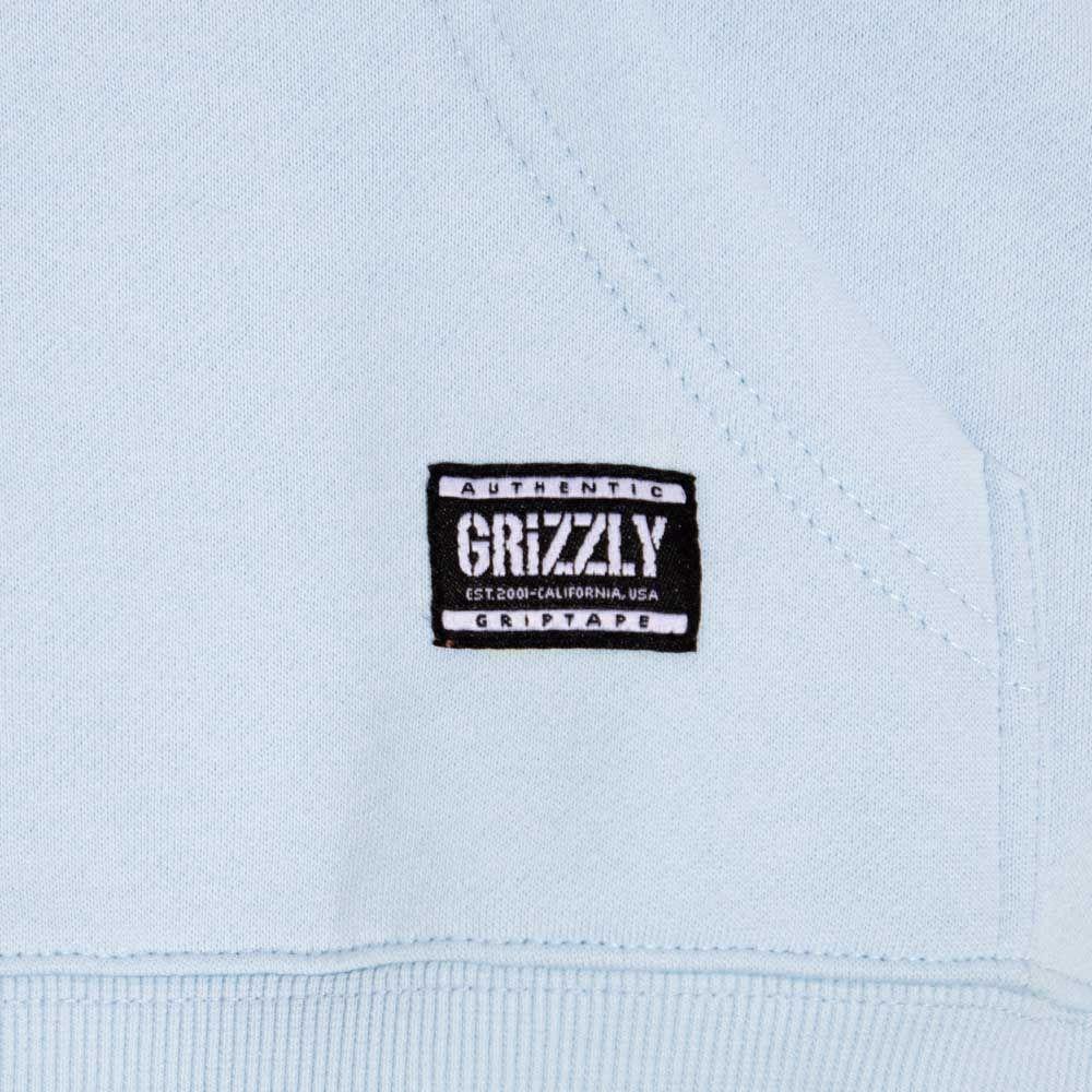 Polerón Hombre Grizzly Griptape Embroidered OG Bear Celeste-4