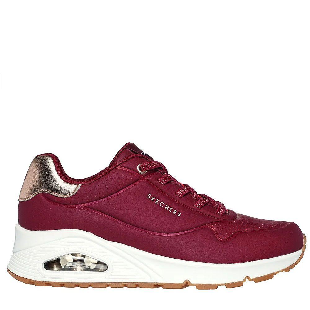 Zapatillas Urbanas Skechers Mujer Uno - Shimmer Away 155196-BURG-0