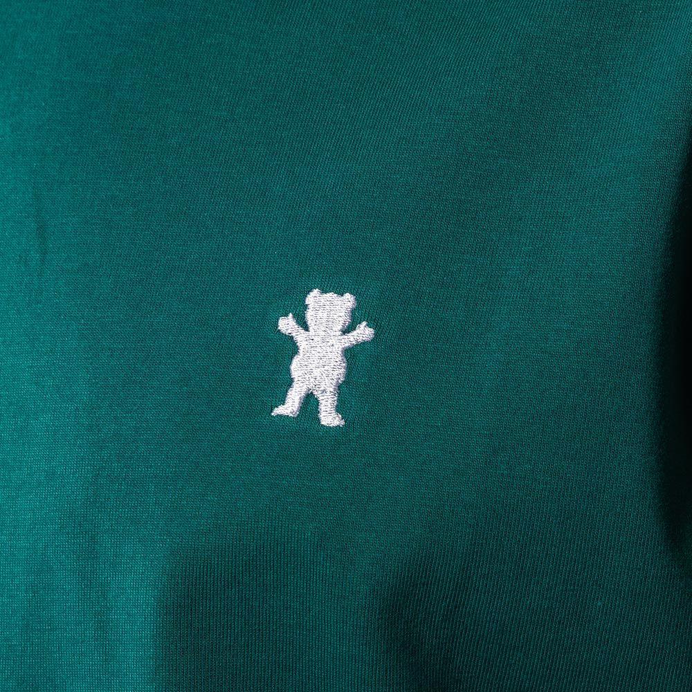 Polera Hombre Grizzly Griptape Embroidered OG Bear Verde-3