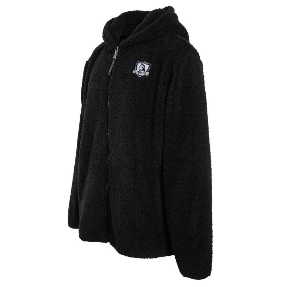 Polerón Sherpa Colo Colo Urbano "Escudo blanco" Negra-1