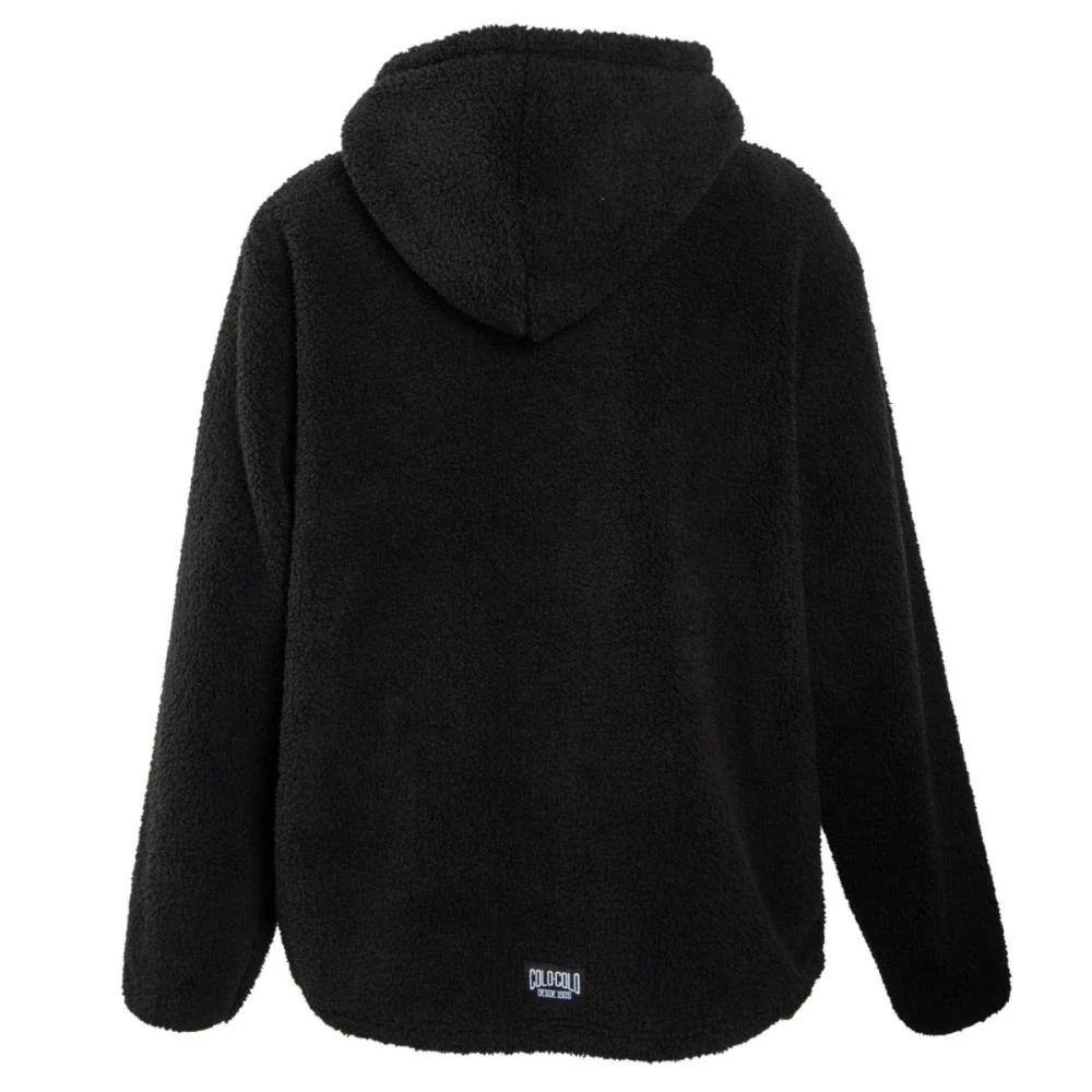 Polerón Sherpa Colo Colo Urbano "Escudo blanco" Negra-2