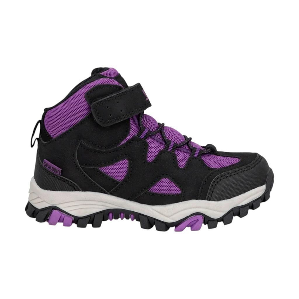 Zapatilla Outdoor Infantil Spalding Camp Negro Púrpura-0