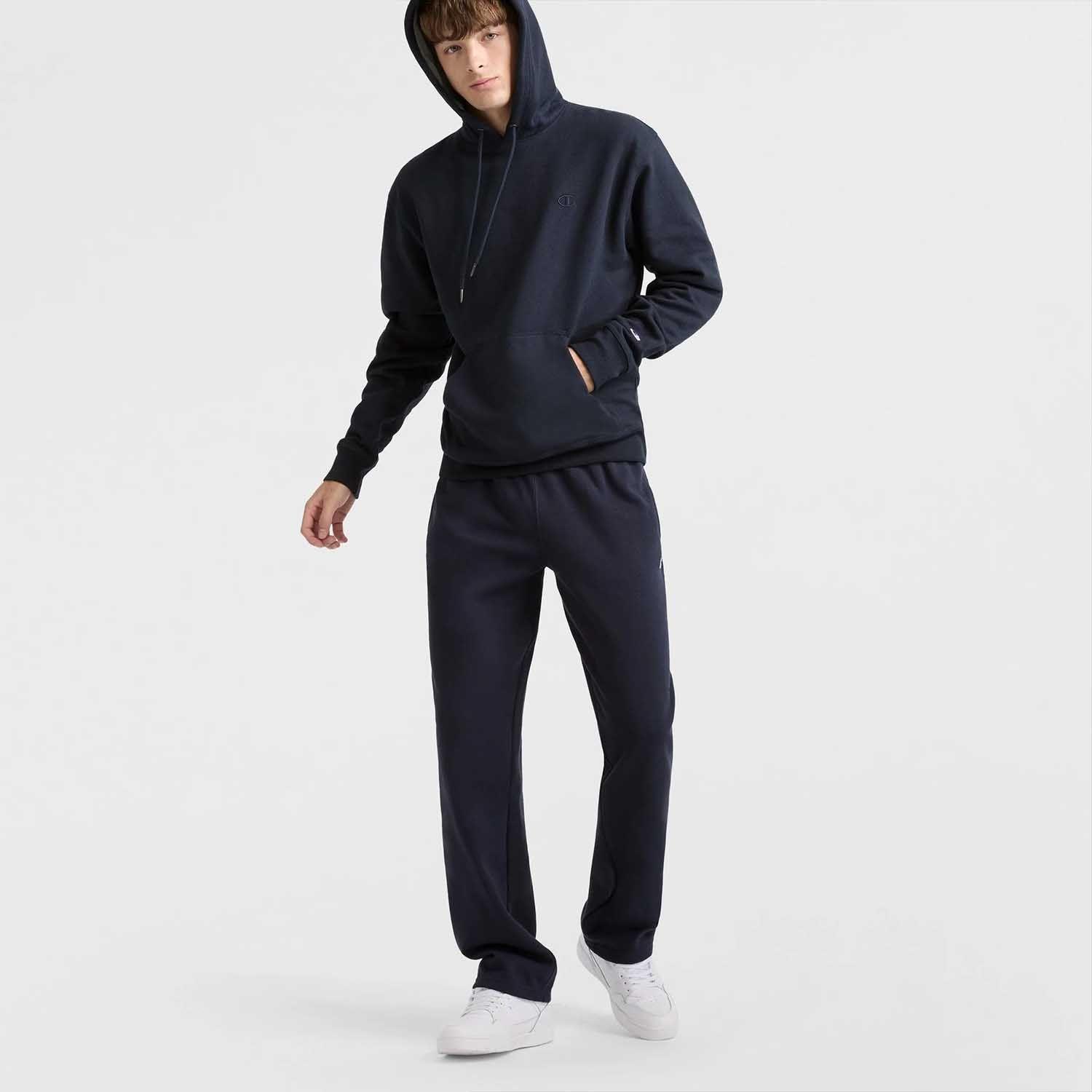Jogger Hombre Champion Powerblend Open Bottom Azul-3