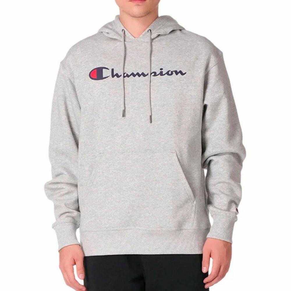Poleron Hombre Hoodie Champion Gris-0