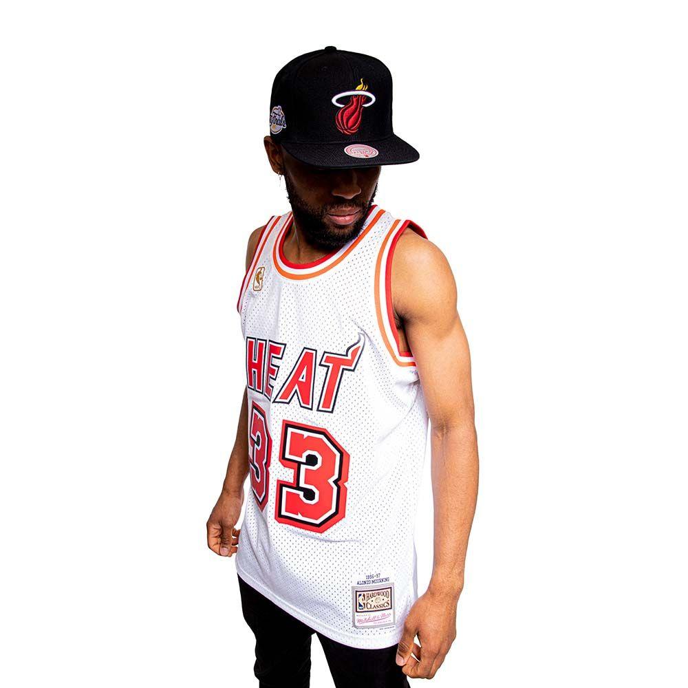 Polera Authentics Nba Heat 1996 Alonzo M Mitchell And Ness-0