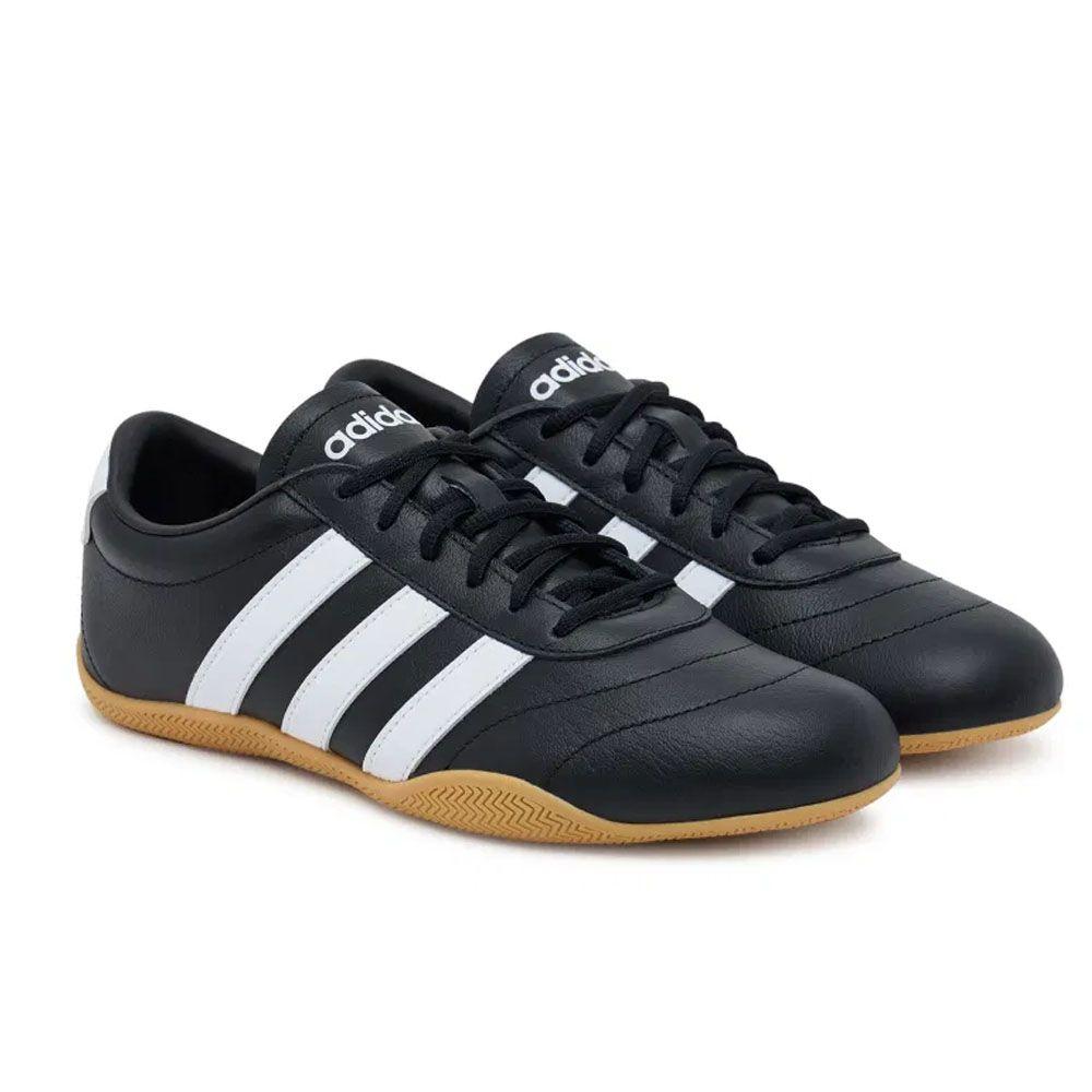 Zapatillas Adidas Mujer Grand Court Lo Negro Blanco-1