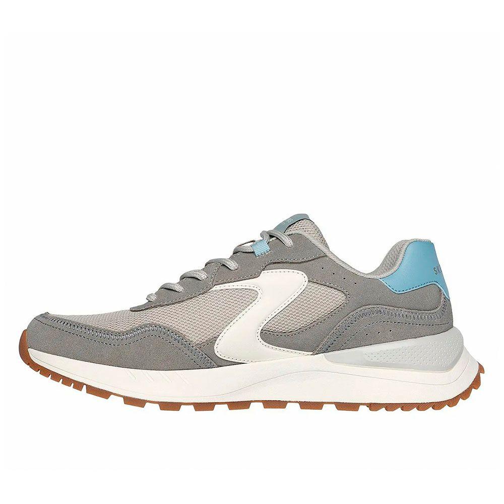 Zapatillas Urbanas Skechers Hombre Fury Lace Low Gris 183265-1