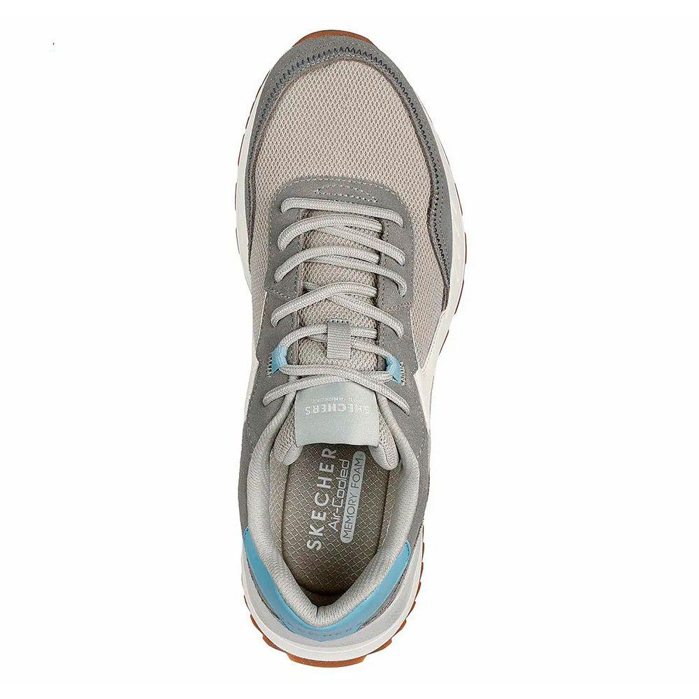 Zapatillas Urbanas Skechers Hombre Fury Lace Low Gris 183265-2