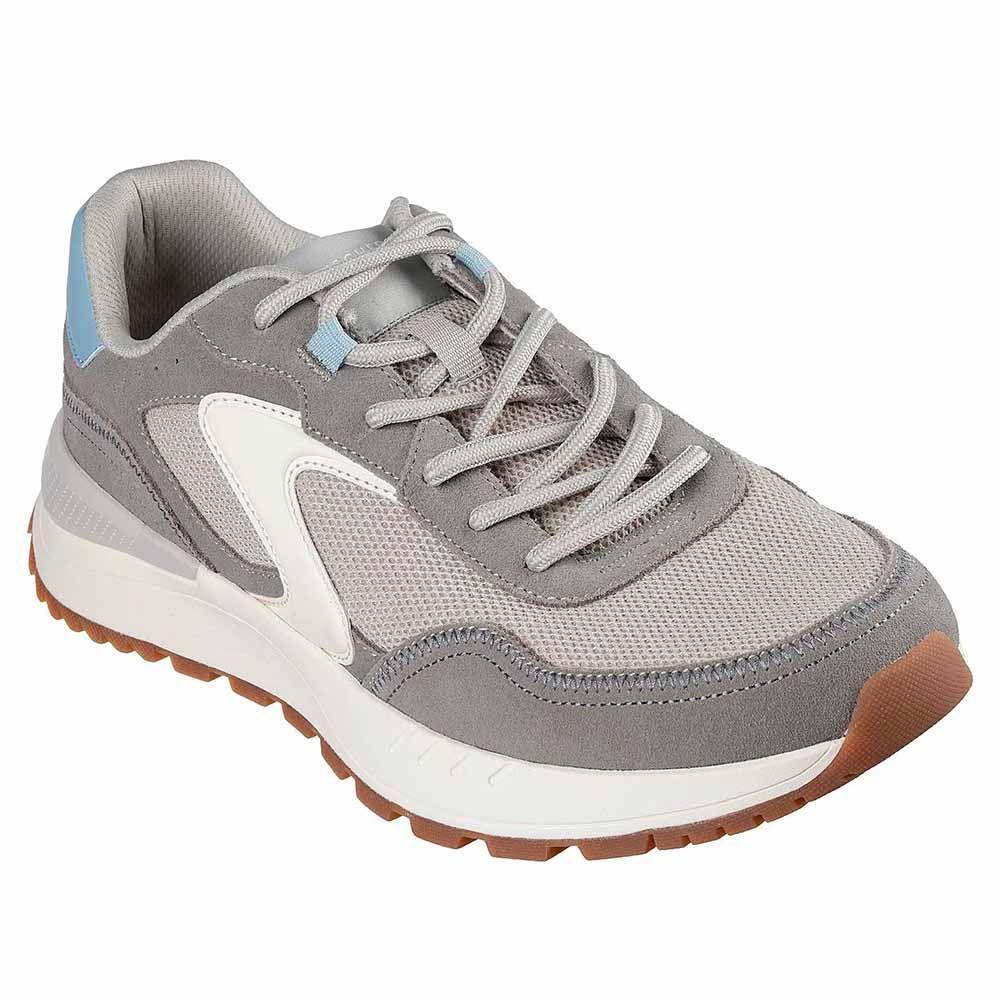 Zapatillas Urbanas Skechers Hombre Fury Lace Low Gris 183265-4
