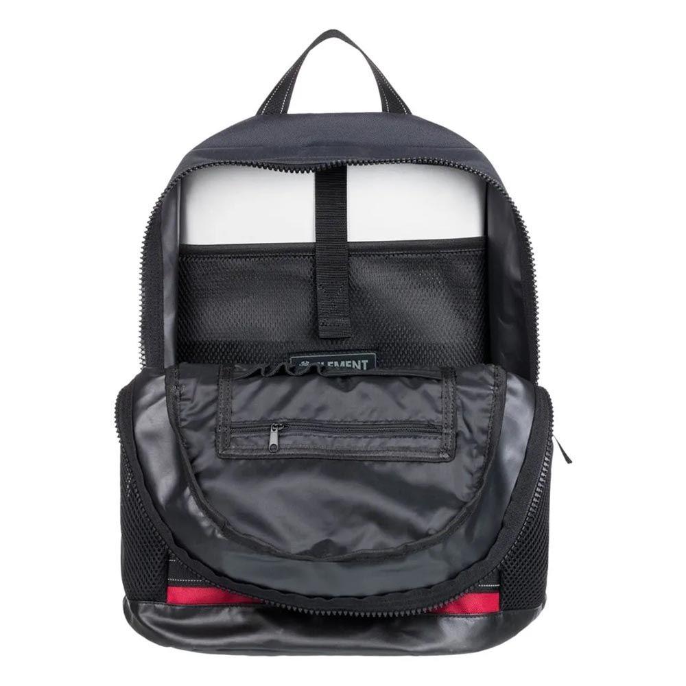 Mochila Escolar Element Action 21L Black Red-3