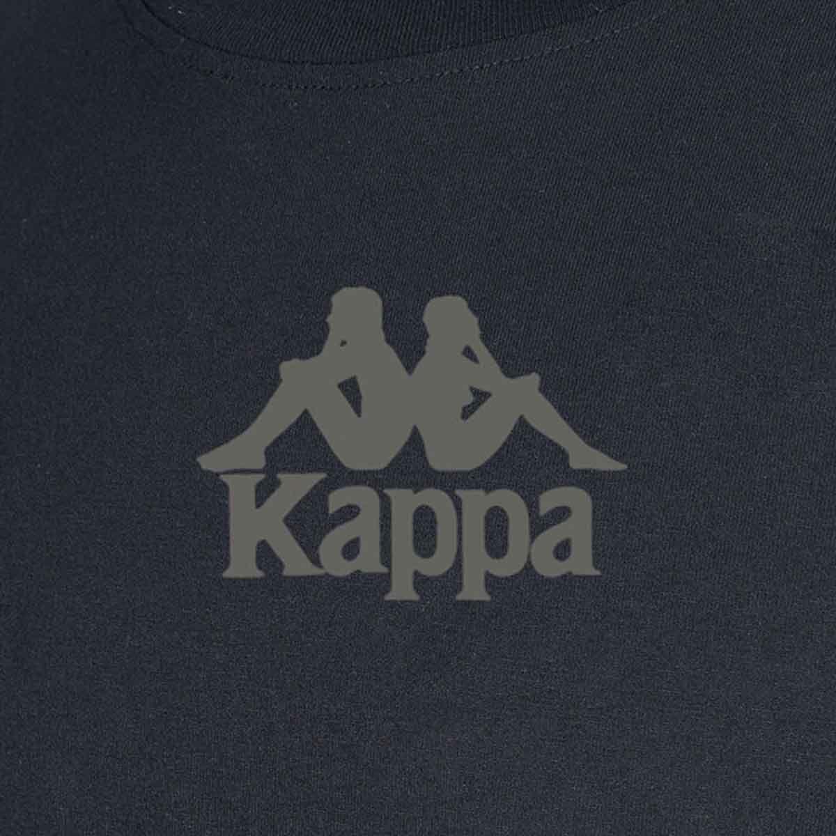 Polera Hombre Kappa Negro Deportiva Casual-3